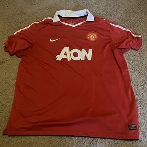 THROWBACK Manchester United 2010/11 Home Premier League Nike soccer jersey